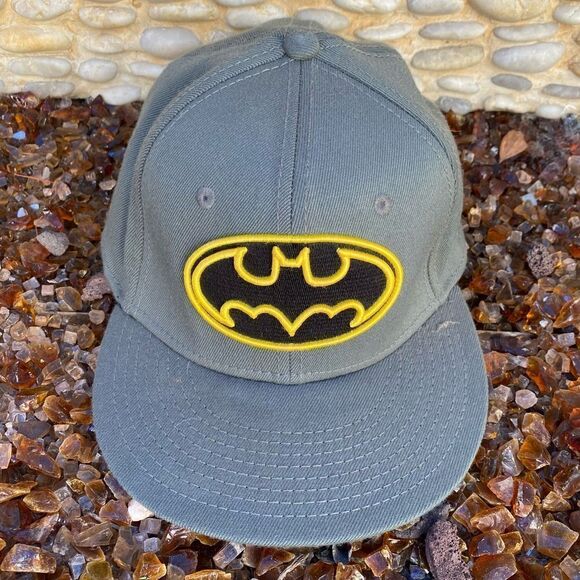 DC Comics Gray Batman Baseball Cap. OS. EUC! - Picture 1 of 6